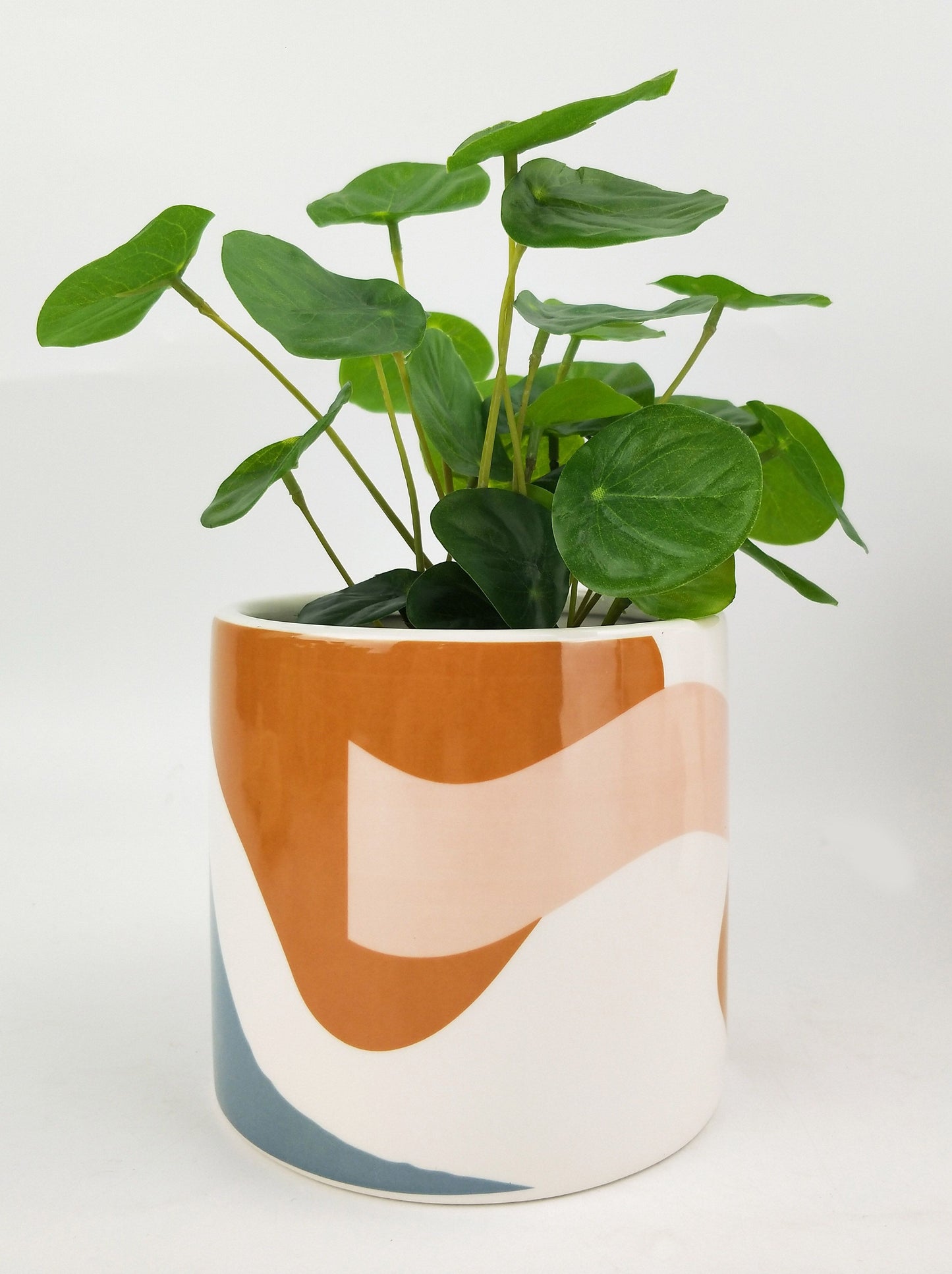 Elena Abstract Planter - Pink & Blue