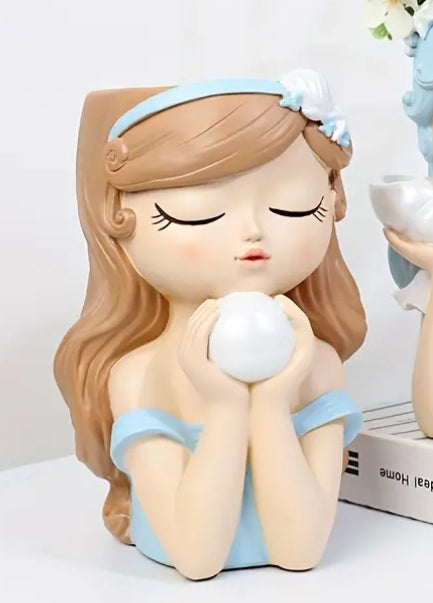 Large Fairy Face Planter - 26.92cmH