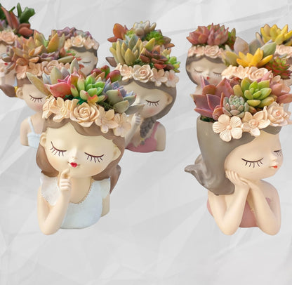 Fairy Princess Succulent Arrangements - 11cmH