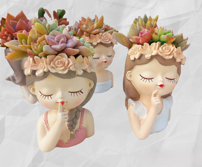 Fairy Princess Succulent Arrangements - 11cmH