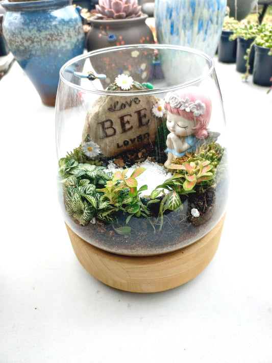 Bee Loved Angel Terrarium