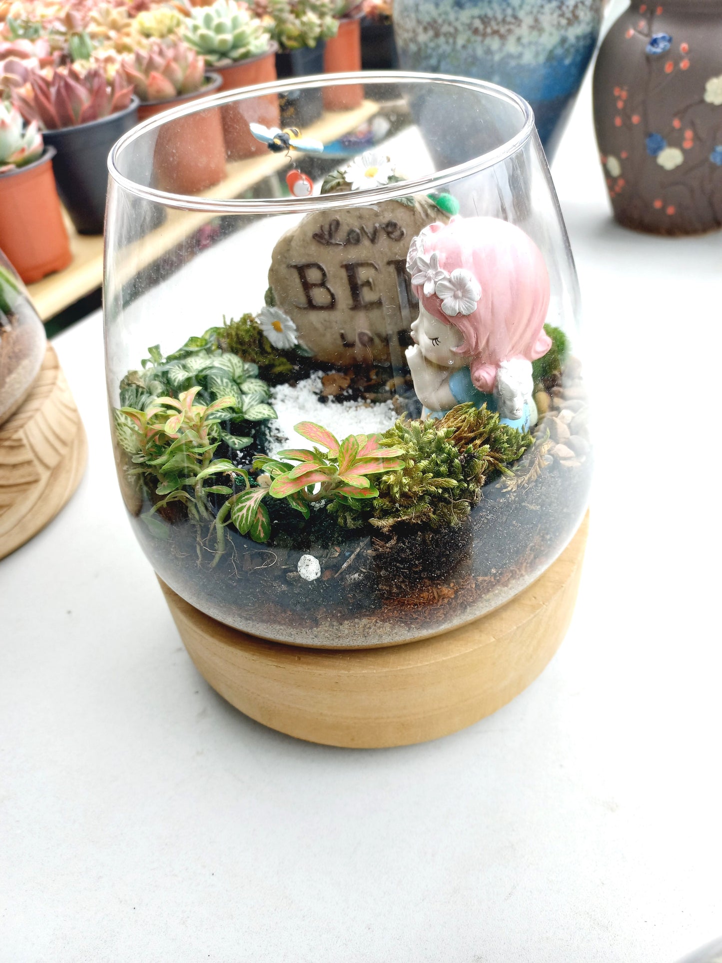 Bee Loved Angel Terrarium