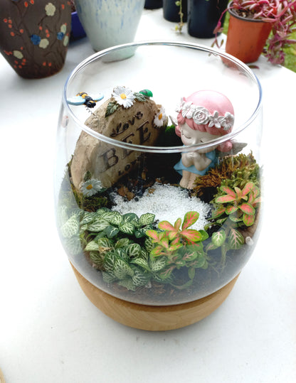 Bee Loved Angel Terrarium