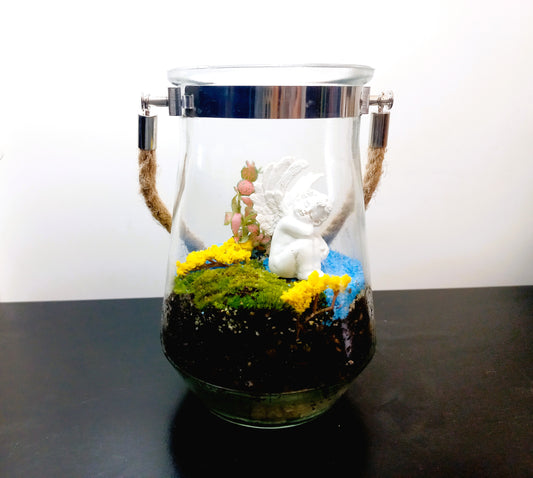 🌿 The Cherub Hanging Moss Terrarium 🌿