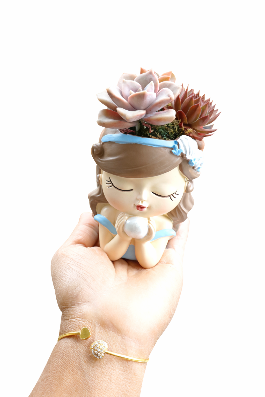 Luxury Princess Pearl Girl Pot – 11cm H