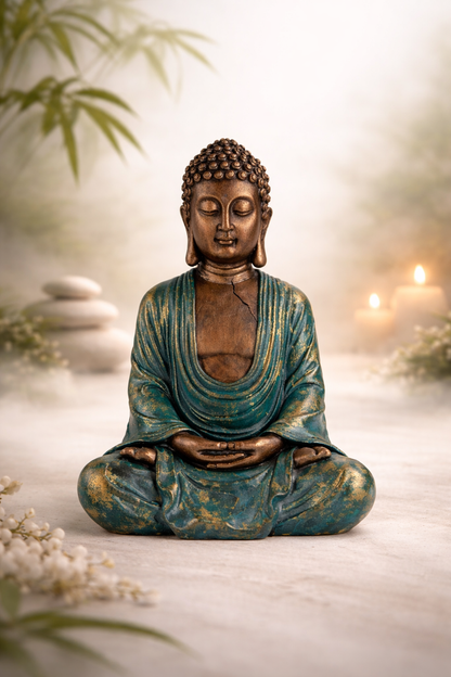 Tranquil Meditating Buddha Statue