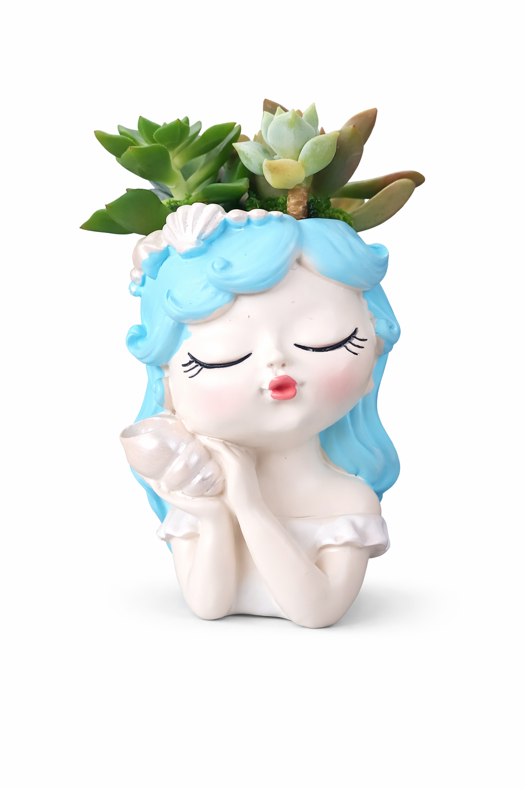 Luxury Princess Conch Girl Pot – 11cm H