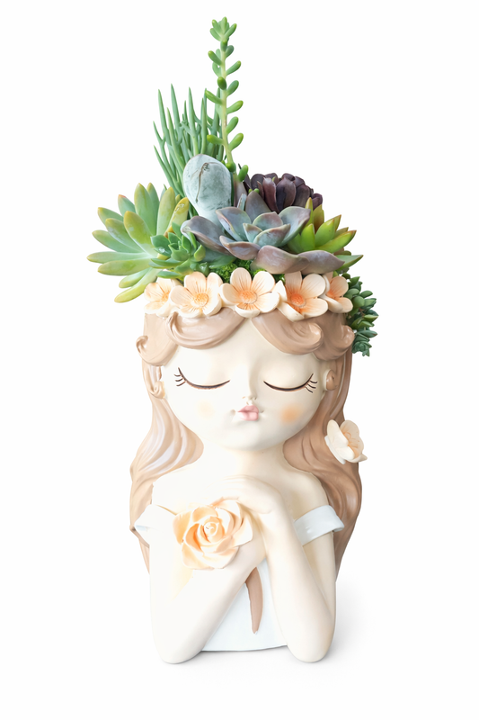 Luxury Princess Flower Girl Succulent Pot (26cm)
