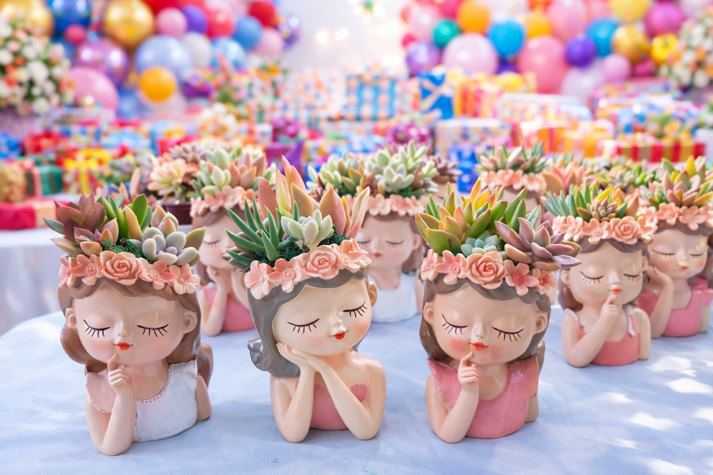 Luxury Fairy Princess Succulent Pots – Elegant Return Gifts