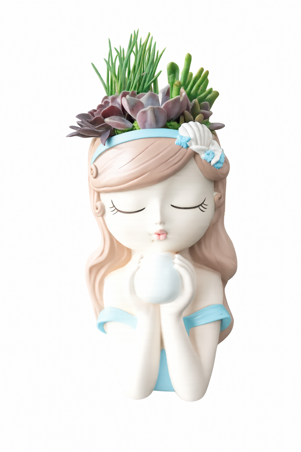 Luxury Princess Pearl Girl Succulent Pot (26cm)