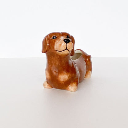 Dachshund Planter - Brown