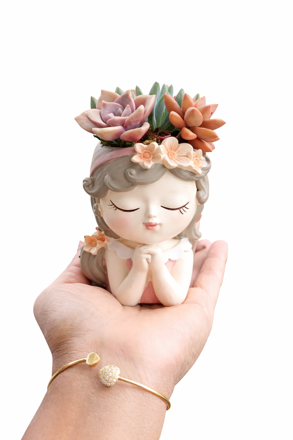 Luxury Princess Praying Girl Pot – 11cm H