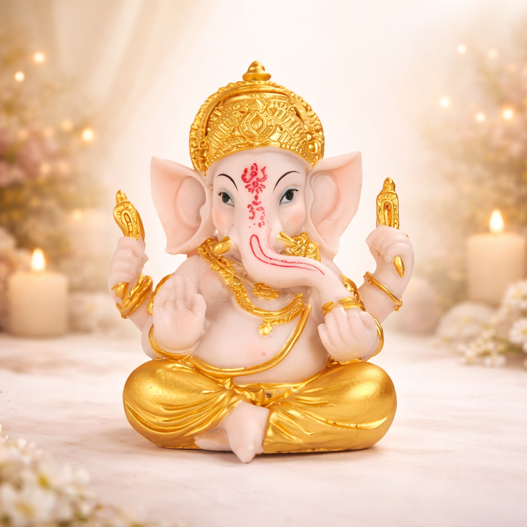 Mini Ganesha Blessing Statue