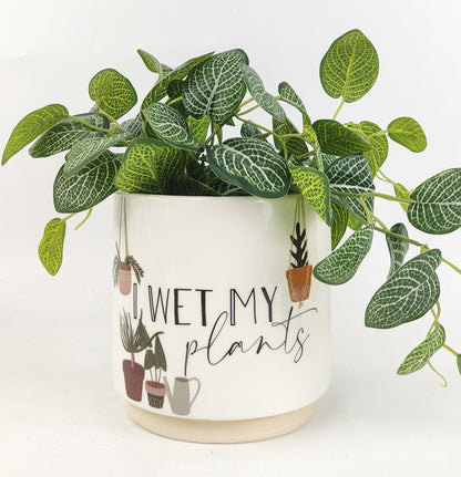 Expressive Planters- I wet my plants!