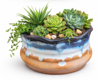 Wavy Horizon Pot Set of 4