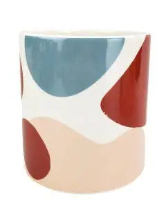 Elena Abstract Planter - Pink & Blue