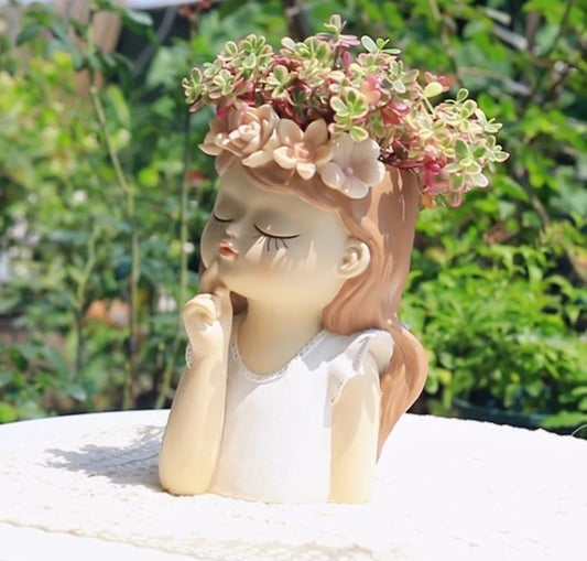 Fairy Princess Planter - Fantasy girl - 20cm H