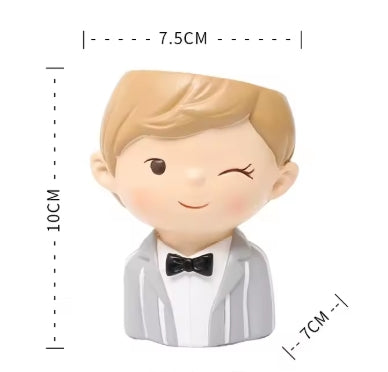 Suit Boy Pot (11cm H)