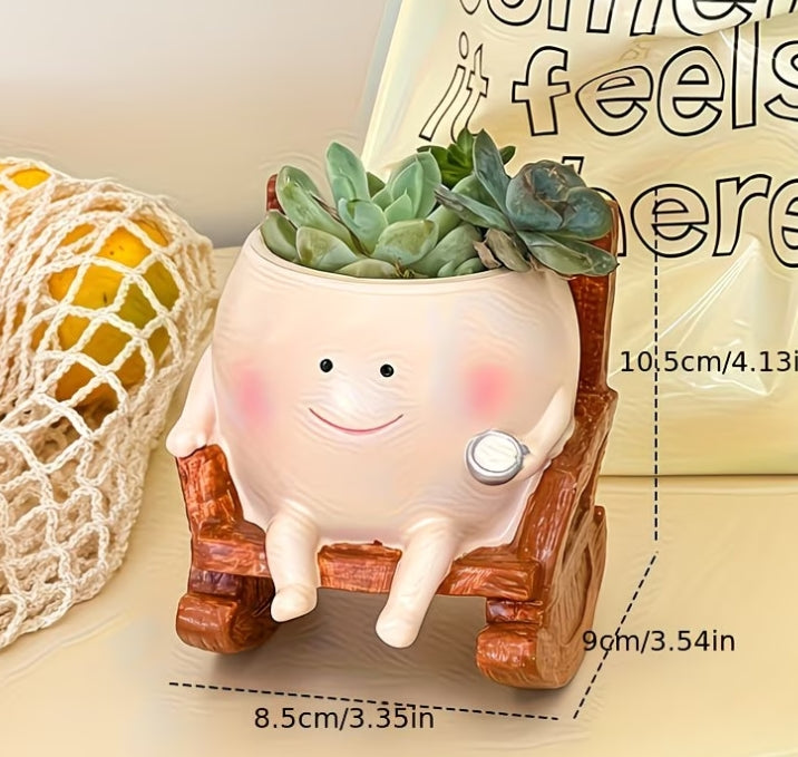 Rocking Chair Succulent pot