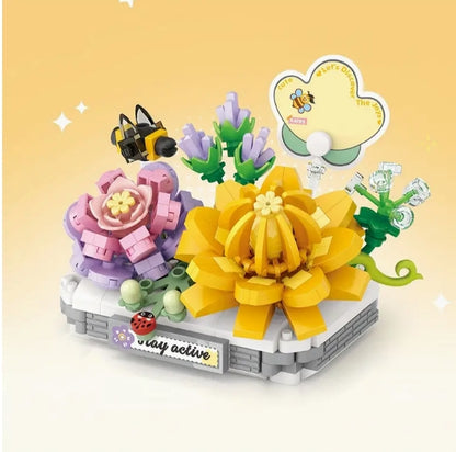 'Build Your Own Cactus Garden' with Creative Flower Building Block Kit