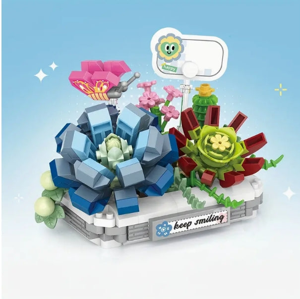 'Snow Lotus' - Building Block Sets for Succulent lovers