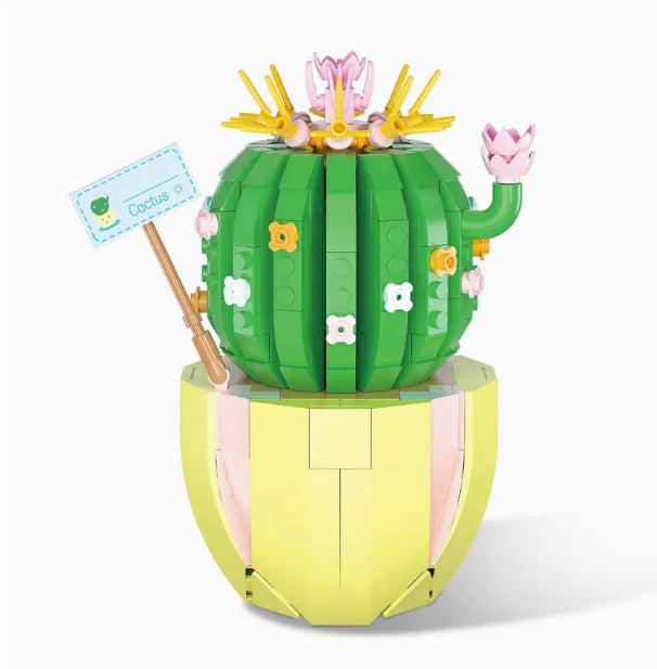 'Build Your Own Cactus Garden' with Creative Flower Building Block Kit