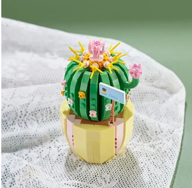 'Build Your Own Cactus Garden' with Creative Flower Building Block Kit