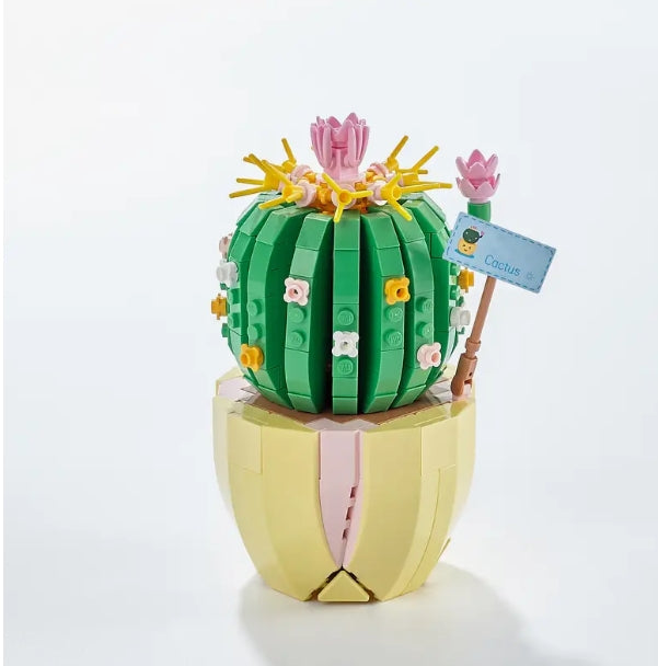 'Build Your Own Cactus Garden' with Creative Flower Building Block Kit