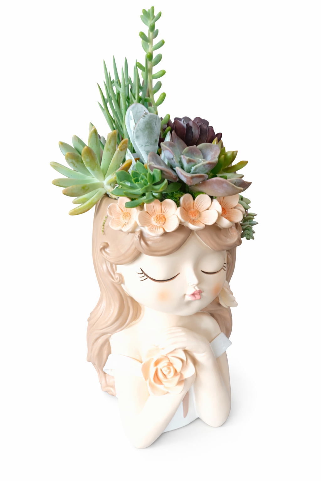 Luxury Princess Flower Girl Succulent Pot (26cm)