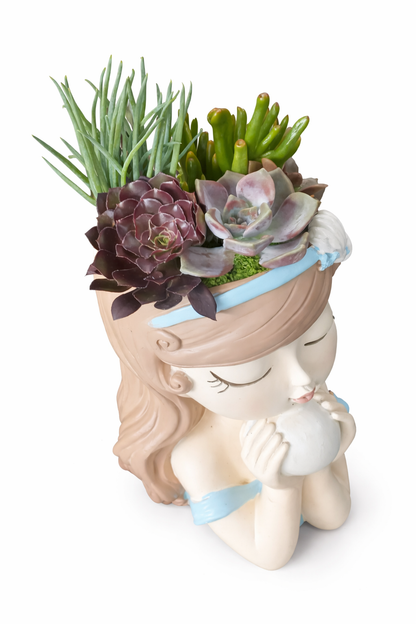 Luxury Princess Pearl Girl Succulent Pot (26cm)