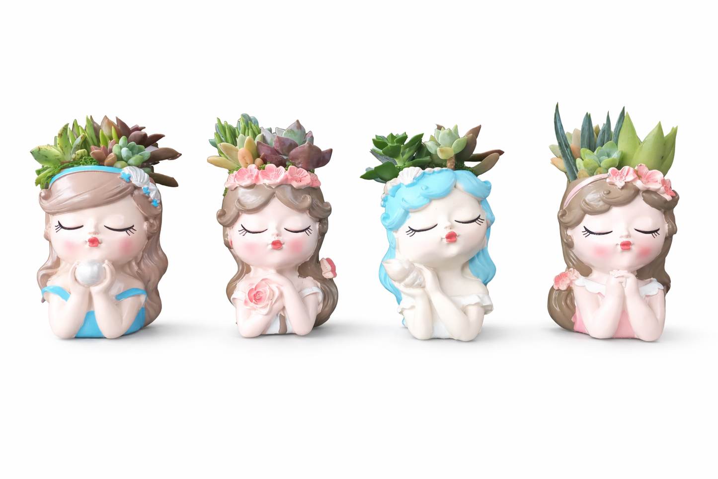 Luxury Princess Conch Girl Pot – 11cm H