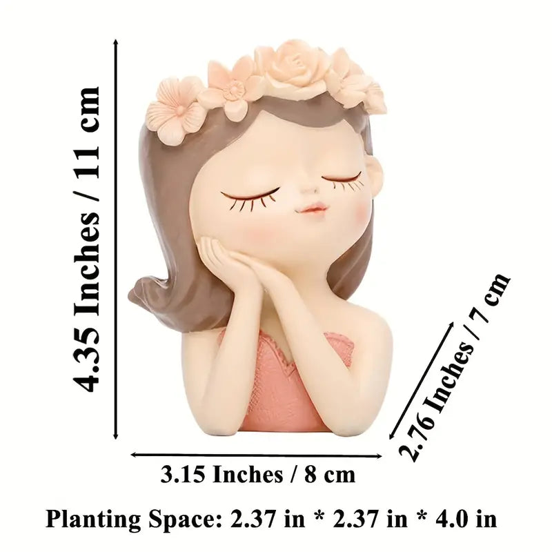 Fairy Princess Planter – Dreaming Girl (11cm H)