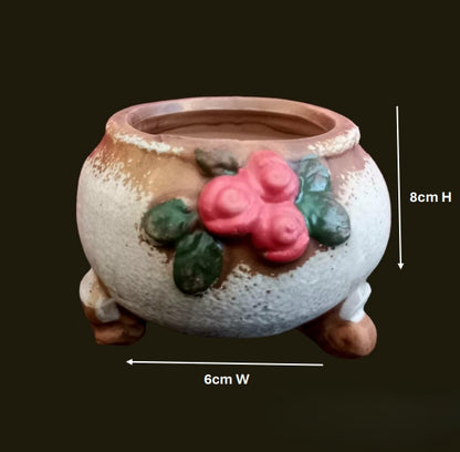 Charming Hand painted Ceramic Pot set