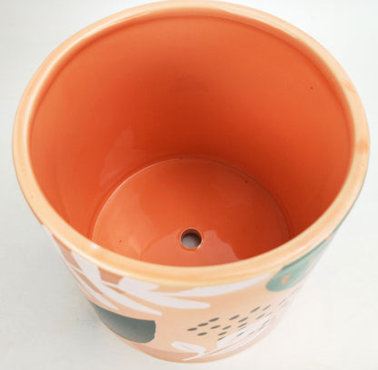 Esme Foliage Planter - Pink & Green