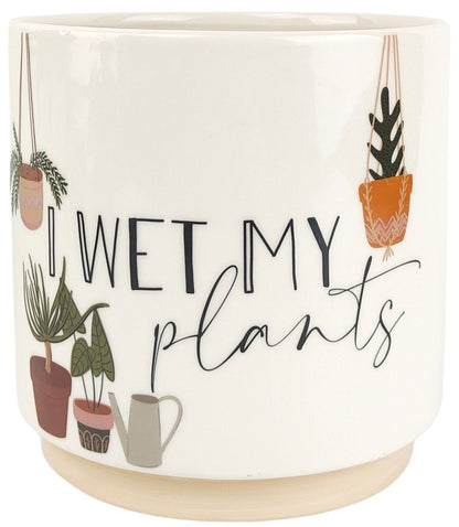 Expressive Planters- I wet my plants!